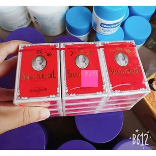 Lốc 12 chai Dầu gió đỏ Siang Pure Oil thái lan 3ml