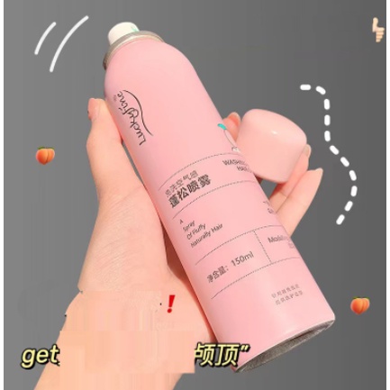 Dầu Gội Khô Hương Đào LUCKYFINE 150ml (Chai Màu Hồng)