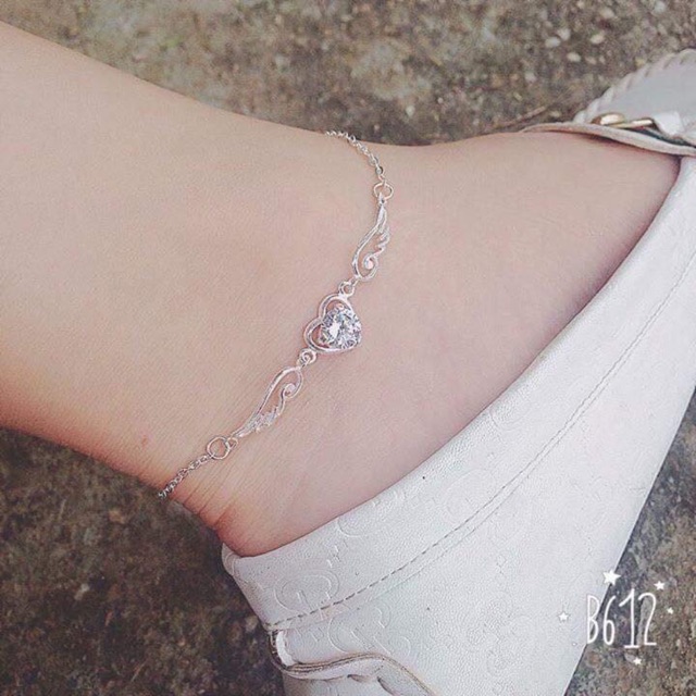 Lắc chân thiên thần bạc đẹp | BigBuy360 - bigbuy360.vn