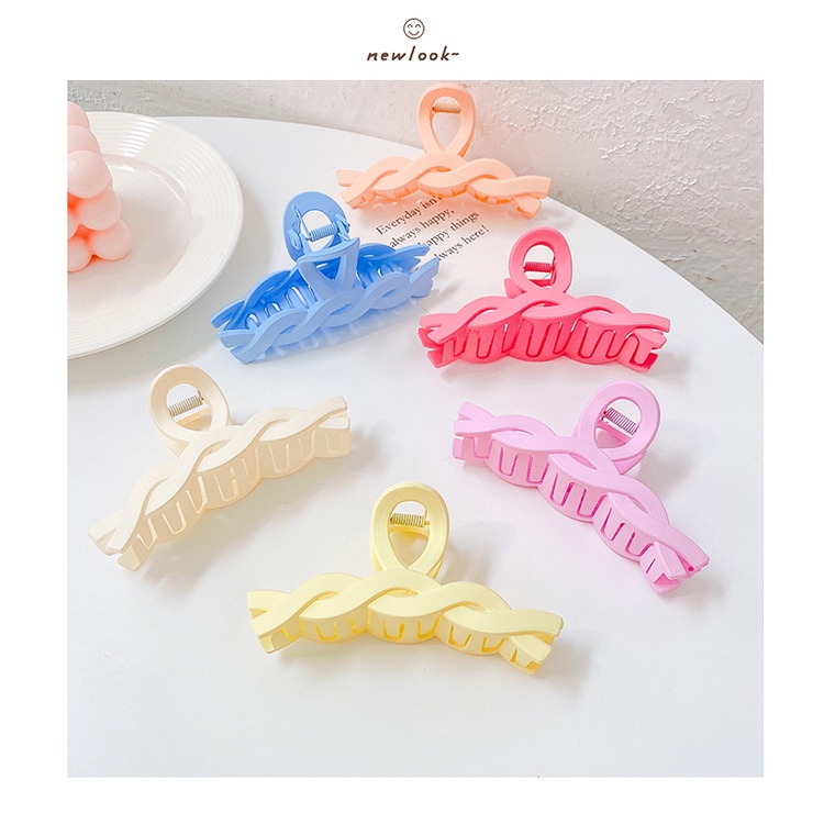Kẹp Tóc Xoắn Màu Sắc Macaron Phong Cách Hàn Quốc Cho Nữ