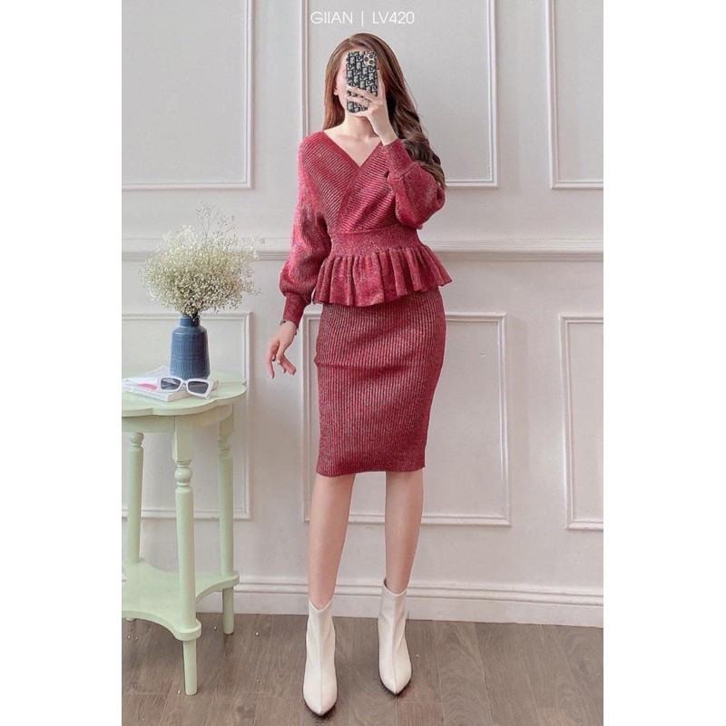 Set Áo Gile Len + Váy Đẹp hàng Quảng châu🥰 freeship