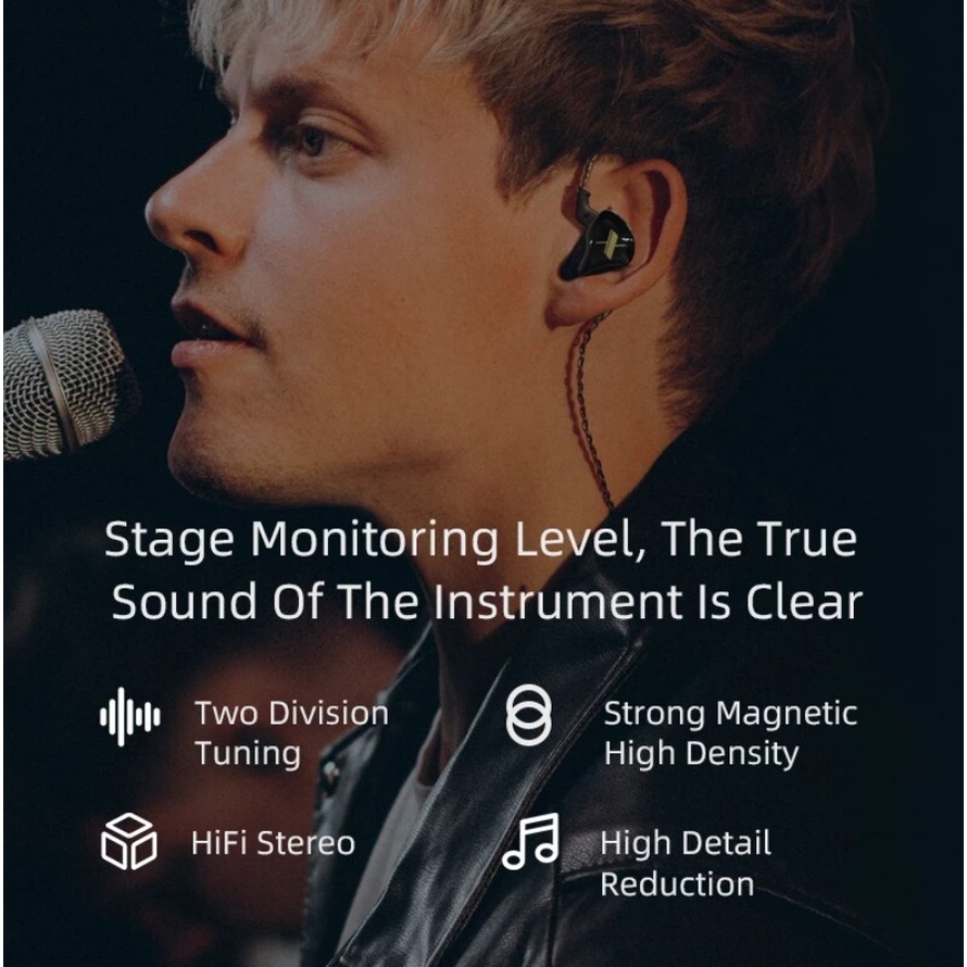 Tai Nghe Có Dây Có Mic Knowledge Zenith KZ EDX - Hàng Chính Hãng