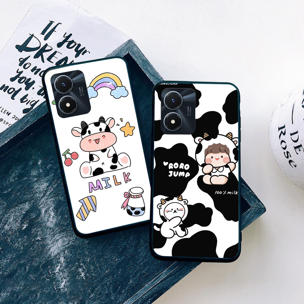 Ốp lưng Vivo Y02S - Vivo Y01 bò sữa đẹp cute nhiều mẫu lựa chọn
