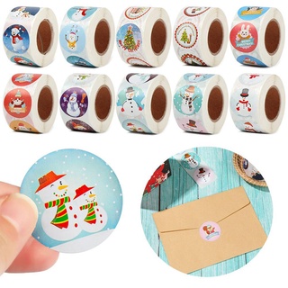 Cuộn 500 Nhãn Dán Trang Trí Giáng Sinh Độc Đáo