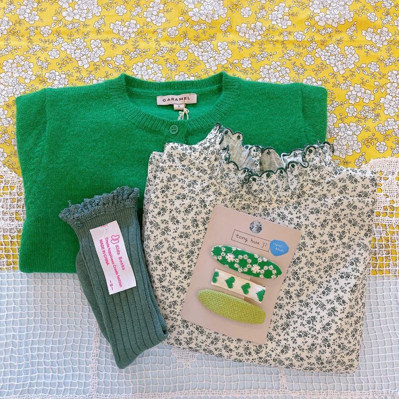 Set 3 kẹp tóc vải thêu thủ công phong cách Hàn Quốc dễ thương cho nữ
