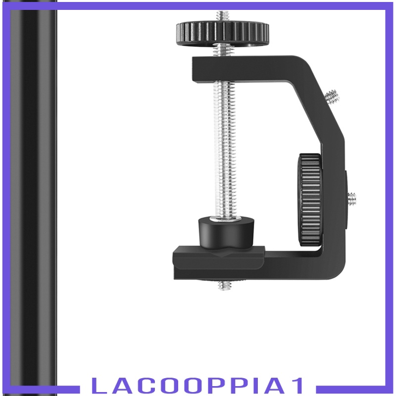 [LACOOPPIA1] 13-23.6inch Adjustable Tabletop Desk Clamp Mount Stand Holder 1/4&quot; Screw Tip for DSLR Camera Ring Light Camcorder Video Light Action Camera