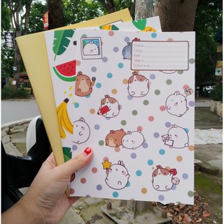 Vở 17x24cm Mo'Lang chấm bi