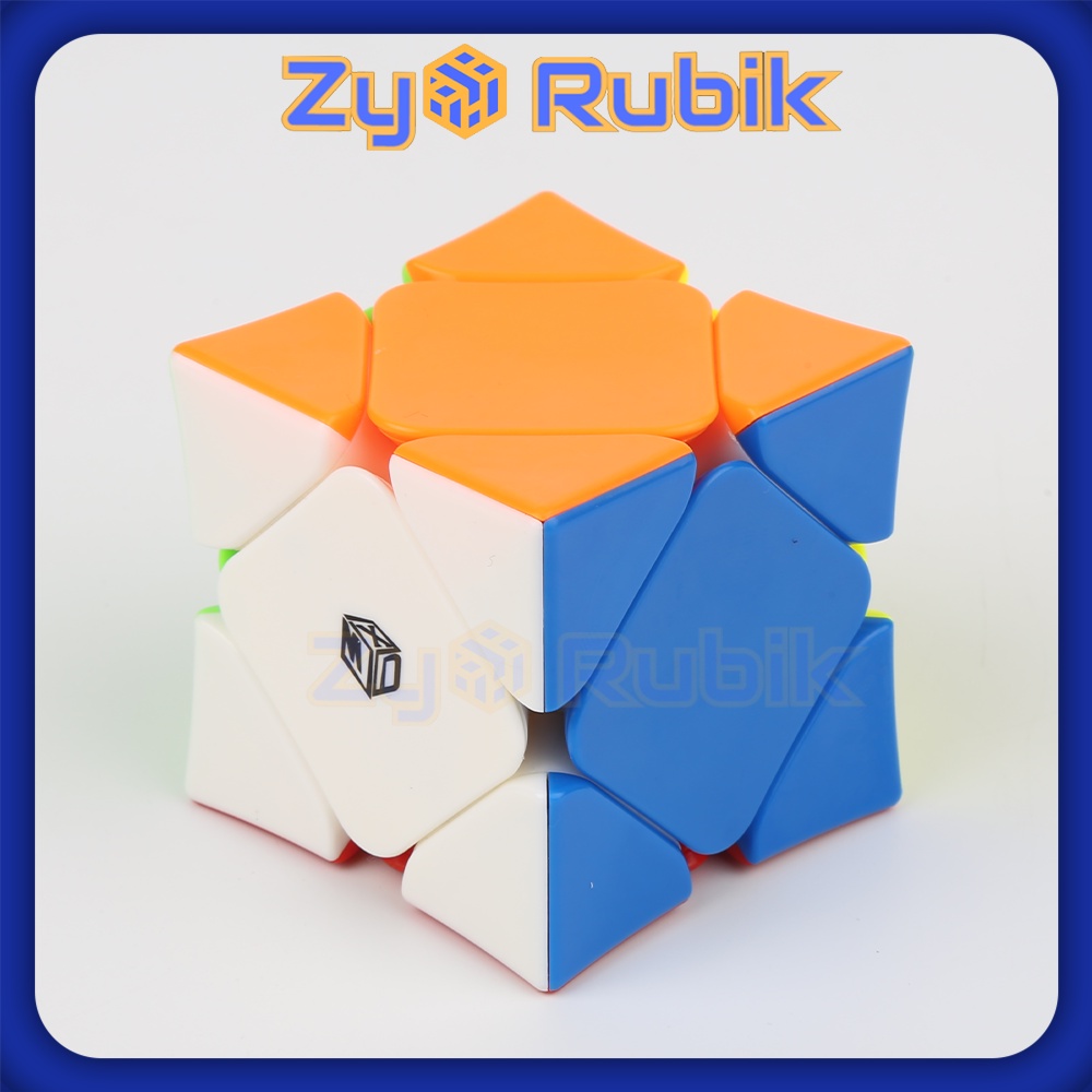 Rubik Biến Thể - Xman Skewb - Đồ Chơi Trí Tuệ - Qiyi Xman Skewb Wingy Stickerless Có Nam Châm - Zyo Rubik