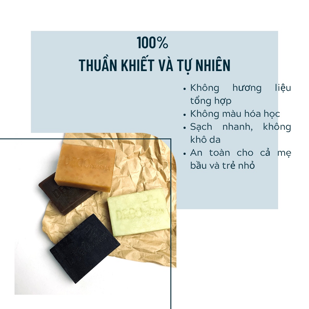 [Mã BMBAU50 giảm 7% đơn 99K] Xà bông thiên nhiên mướp đắng DEGO PHARMA 100G - Tẩy Tế Bào Chết &amp; Trắng Sáng Tự Nhiên