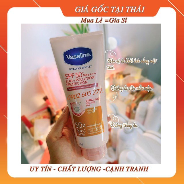 [hàng xịn]Kem dưỡng trắng da VASELINE 50X Thái Lan chính hãng