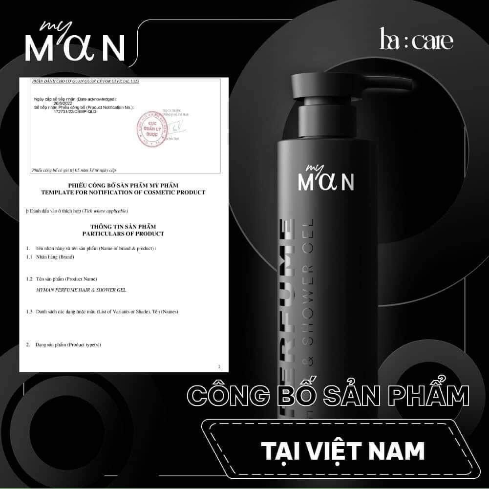 [Chính Hãng] Sữa Tắm Gội My Man Ba Care 5 in 1 Ca Sĩ Bảo Anh - 8809446657258