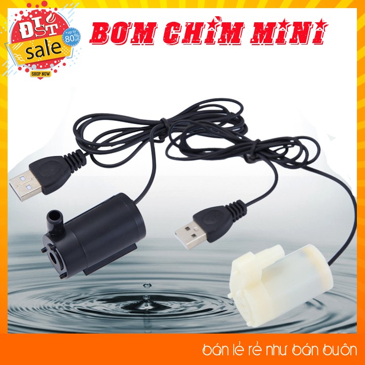 ✅ [RẺ NHẤT VIỆT NAM] ⚡ Máy bơm nước chìm mini cáp USB 1M 3V/5V/6V chuyên dụng chất lượng cao