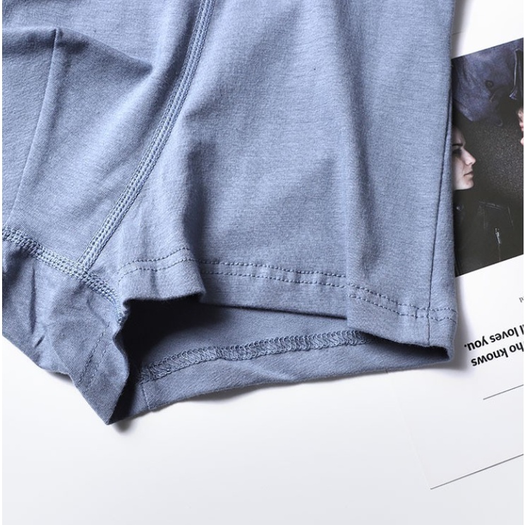 [Hộp 4 Chiếc] Quần Lót nam Boxer Cao Cấp UnderWear, Quần Sịp Nam Đùi vải Coton Siêu Đẹp LOTNAM09