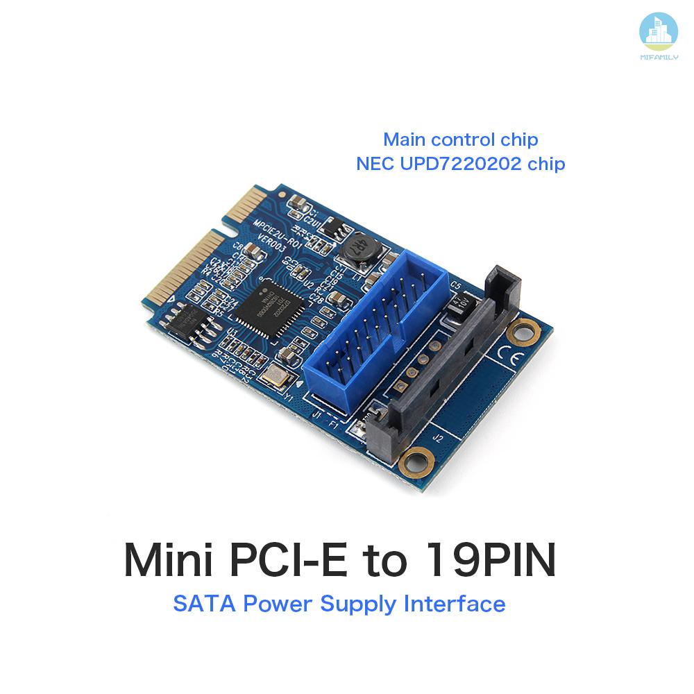 Mi Card Chuyển Đổi Mini Pci-E Sang Usb3.0 20pin / 19pin Thẻ