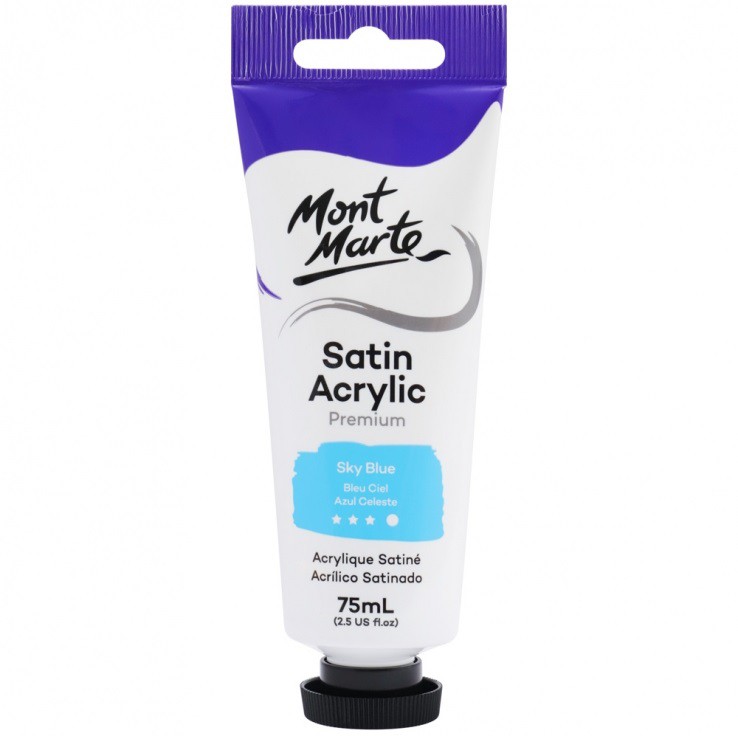 BỘ 32 MÀU ACRYLIC CAO CẤP MONT MARTE SATIN TUÝP 75 ML - MONT MARTE PREMIUM SATIN ACRYLIC 75 ML