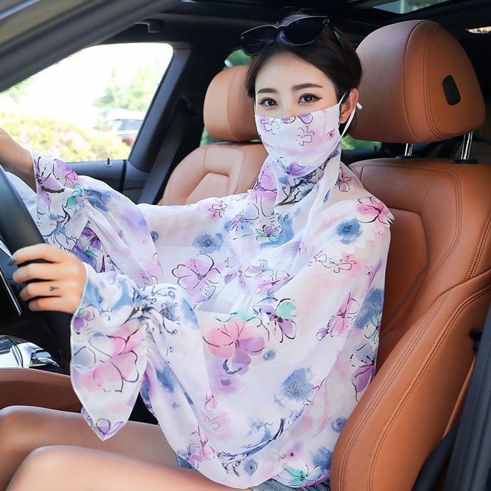 Găng Tay Chiffon Chống Nắng Tia UV Khi Lái Xe Cho Nữ