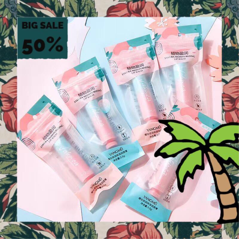 Son Dưỡng Môi SAKURA Yangmei 8870 Xanh Hồng Chính Hãng Nội Địa