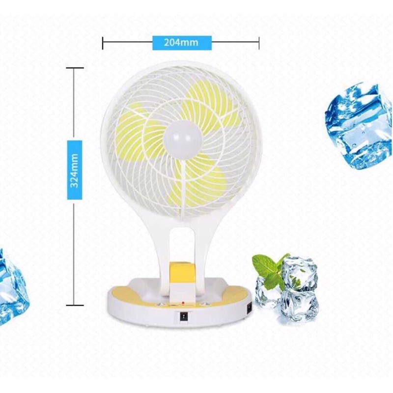 Quạt sạc tích điện kiêm đèn sạc đa chức năng Mini Fan tiện lợi có thể mang theo khắp nơi.