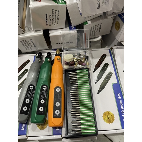 Máy khoan cắt trà mài mini 30 đầu + tặng kèm bộ 55 mũi khoan cắt