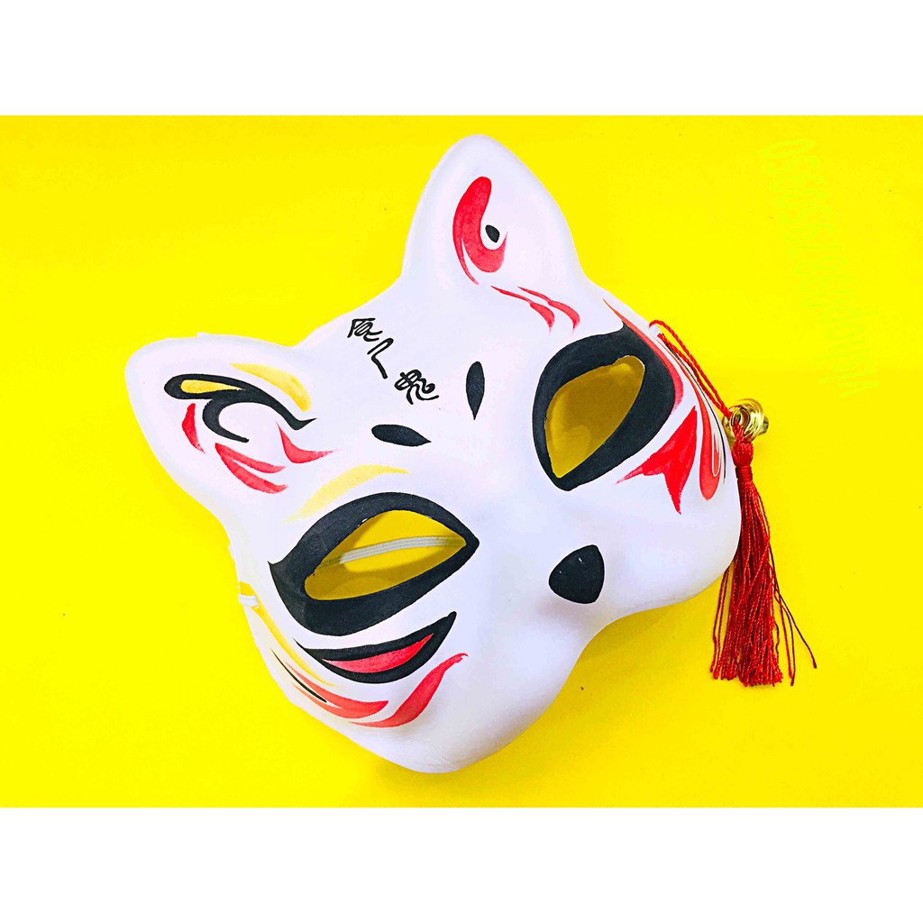 Mặt nạ cáo đã vẽ cosplay , halloween - mặt nạ hóa trang cáo hồ ly mã HSX84 CHàng nhập khẩu