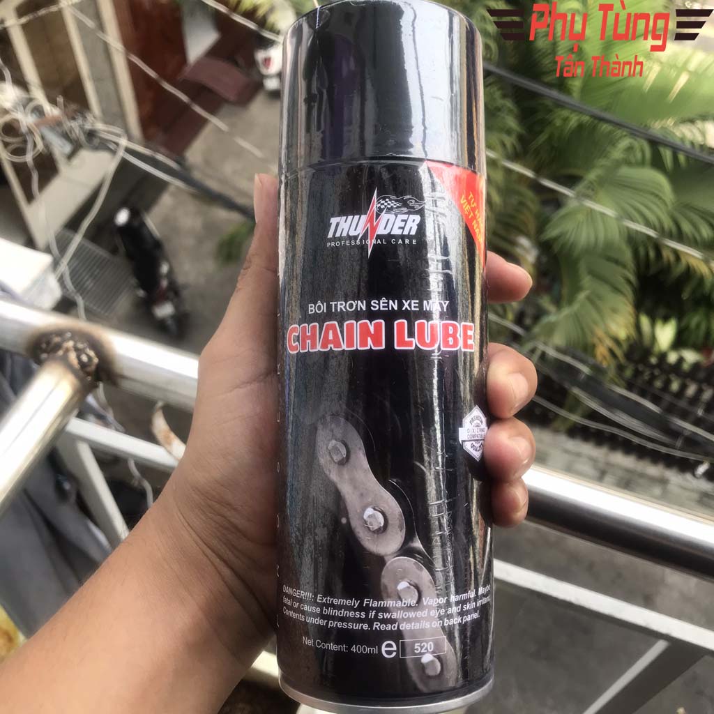 Chai Xịt Dây Sên Chain Lube 400ml,hàng công ty bảo đảm 9 hãng ,hàng VIỆT NAM chất lượng cao.