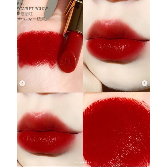 Son Tom Ford Lip Color Limited Edition 16 Scarlet Rouge vỏ cam