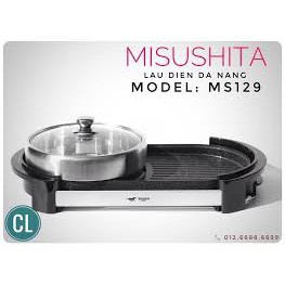 [ NGON -BỔ -RẺ ] Bếp lẩu nướng điện Misushita MS-129