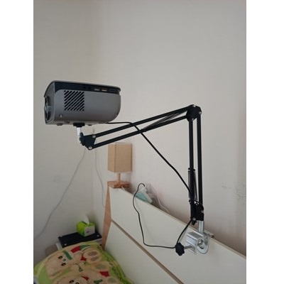 Giá đỡ máy chiếu xoay 360 gắn đầu giường chân đúc nguyên khối
