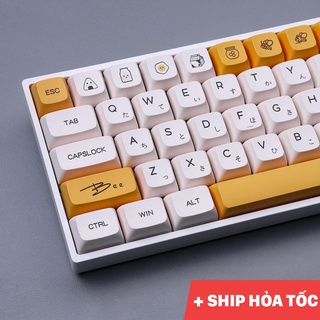 Keycap Honey and Milk Profile XDA 140 nút chất liệu PBT cho bàn phím cơ