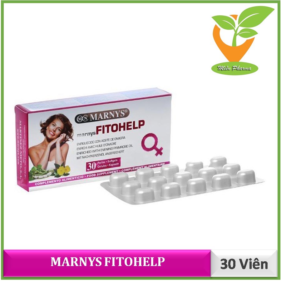 Marnys FITOHELP [Hộp 30 viên] - Bổ sung nội tiết tố nữ, điều hoà kinh nguyệt, chống lão hoá