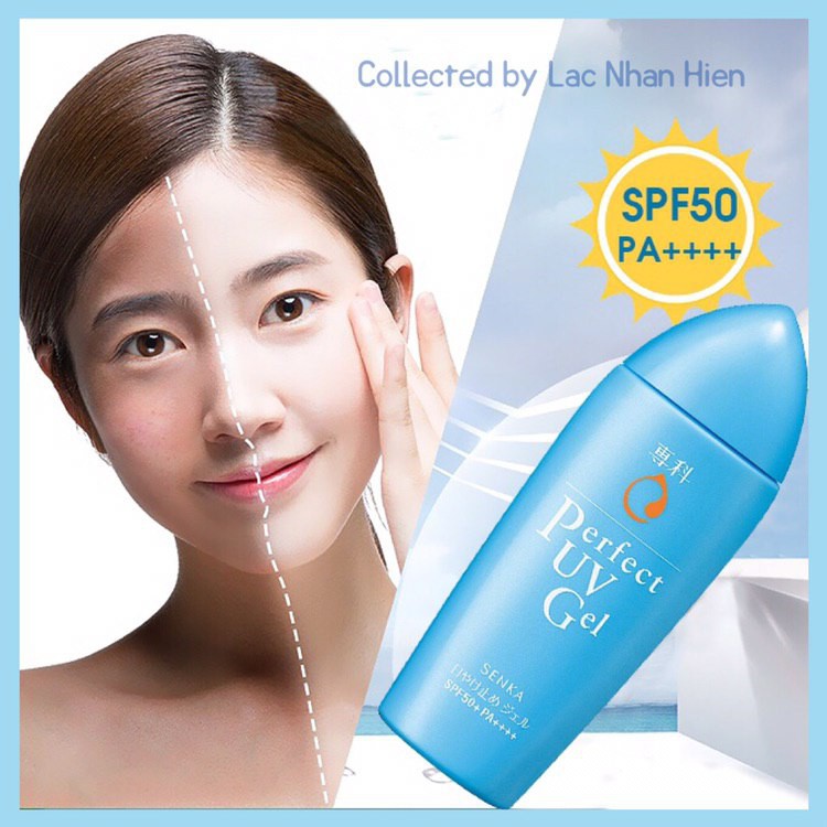 [Bill Đài] KEM CHỐNG NẮNG SENKA DẠNG GEL CHO DA MẶT VÀ CƠ THỂ ❤ SENKA PERFECT UV GEL SPF50+ PA++++ (Shiseido Group)