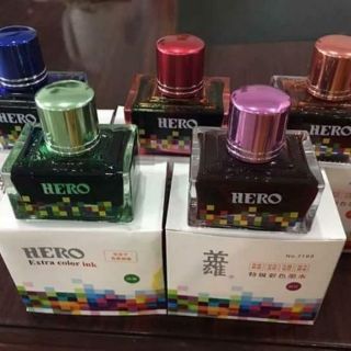 Combo bút ngòi đúc 502 và mực hero