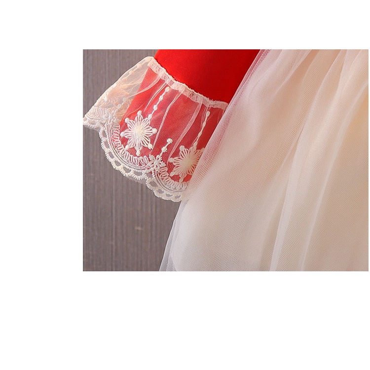 Đầm công chúa ren mềm xinh xắn cho bé yêu, bao chất đẹp phù hợp cho bé dự tiệc, sinh nhật, mặc lễ giáng sinh V60