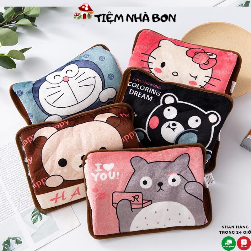 Túi chườm ấm bụng kinh sạc điện, Túi sưởi chườm ấm bụng cắm điện giữ nhiệt giảm đau nhiều mẫu