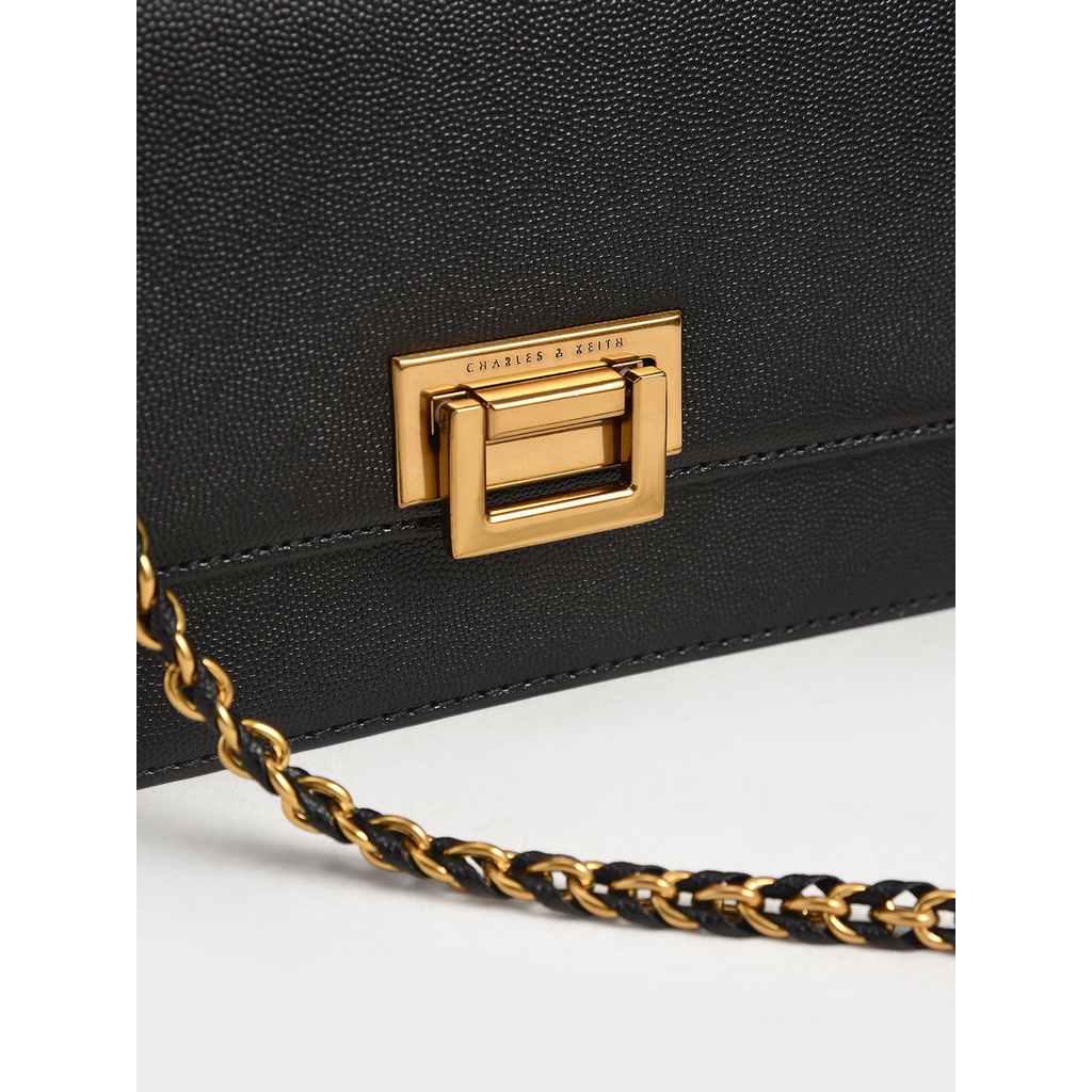 Túi Charles Keith Shoulder Bag Push Lock Code: CK2-20840219-6