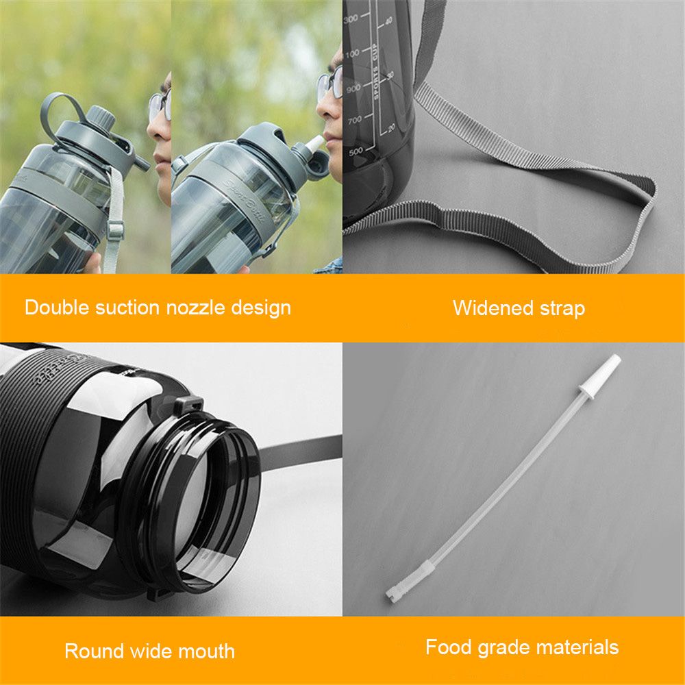 Bình Nước Thể Thao Bằng Nhựa Không Chứa Bpa Dung Tích Lớn 700-3000ml