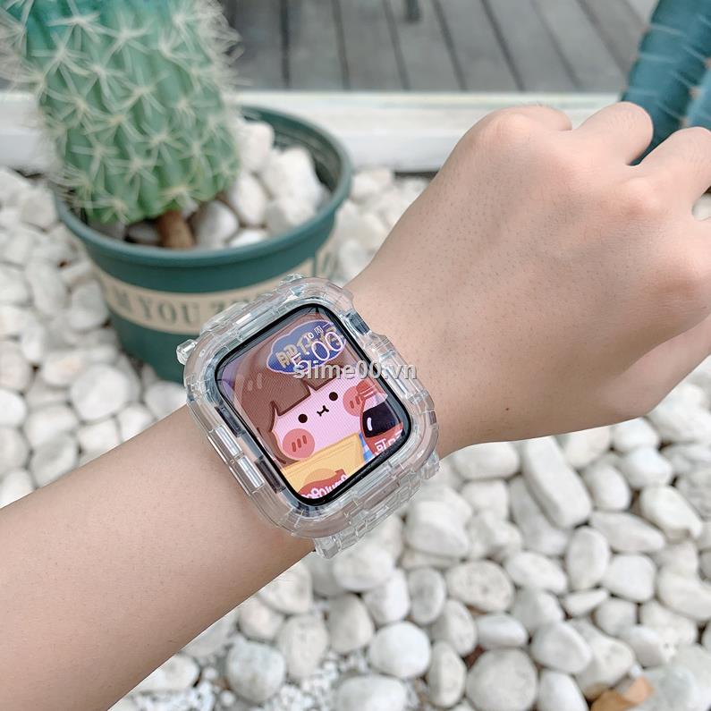 Dây đeo trong suốt bảo vệ cho đồng hồ thông minh Apple Watch 1/2/345se6