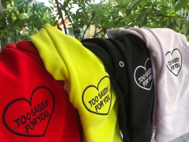 Áo Croptop Nút Gài Thêu Chữ Ảnh Thật 100%