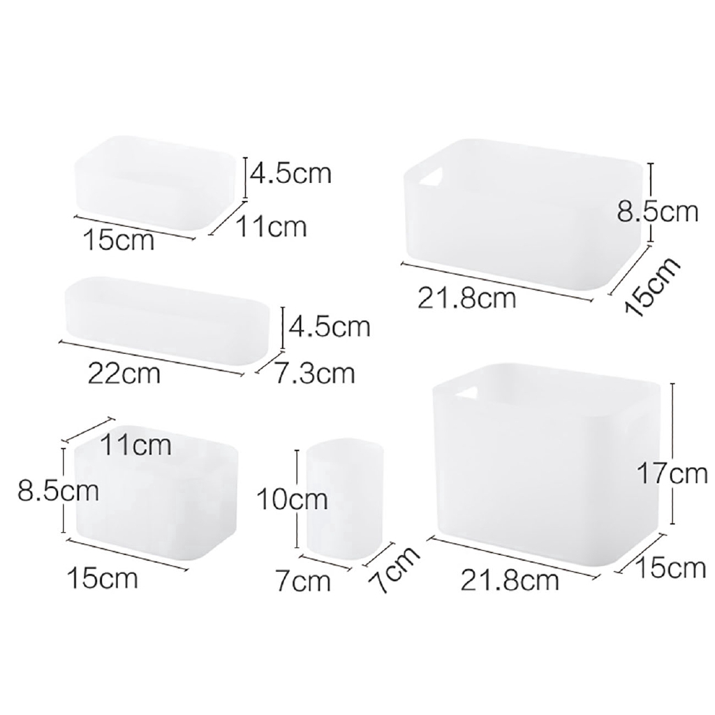 Hộp Nhựa Trong JUJIAJIA Đựng Đồ Trang Điểm