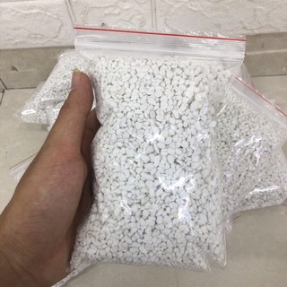 Đá perlite - Đá nhẹ 1kg 1kg ( đá trân châu ) namix trộn giá thể trồng cây sen đá , ổn định đất , giàu khoáng chất