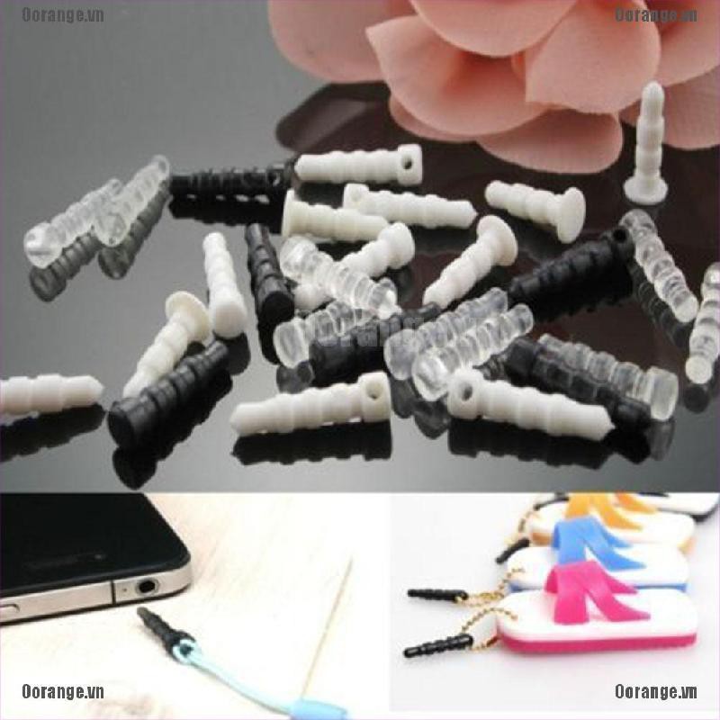 Bộ 100 Miếng Cao Su Bảo Vệ Tai Nghe 3.5mm Sự Bảo Vệ