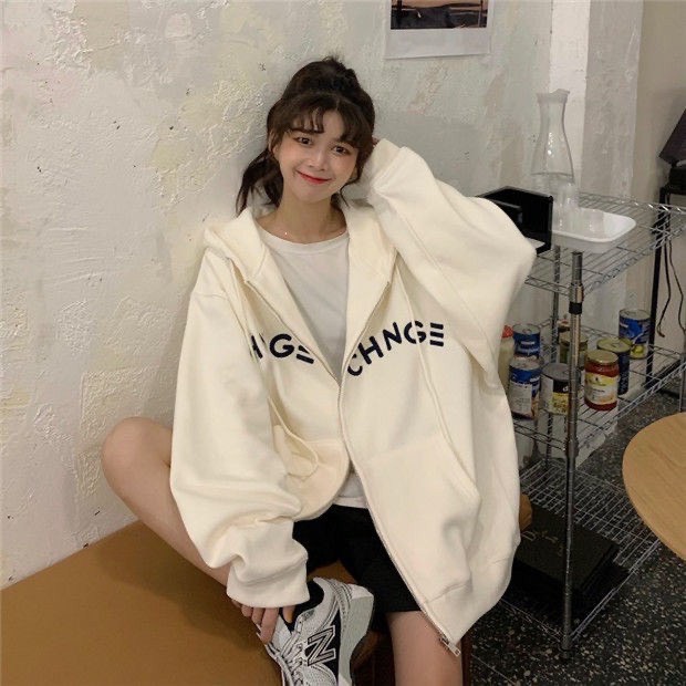 Áo Khoác Nỉ Bông CHNGE Nam Nữ Unisex, Áo Hoodie Zip Form Rộng Phong Cách Hàn Quốc Ảnh Thật Sản Phẩm Có Sẵn | BigBuy360 - bigbuy360.vn