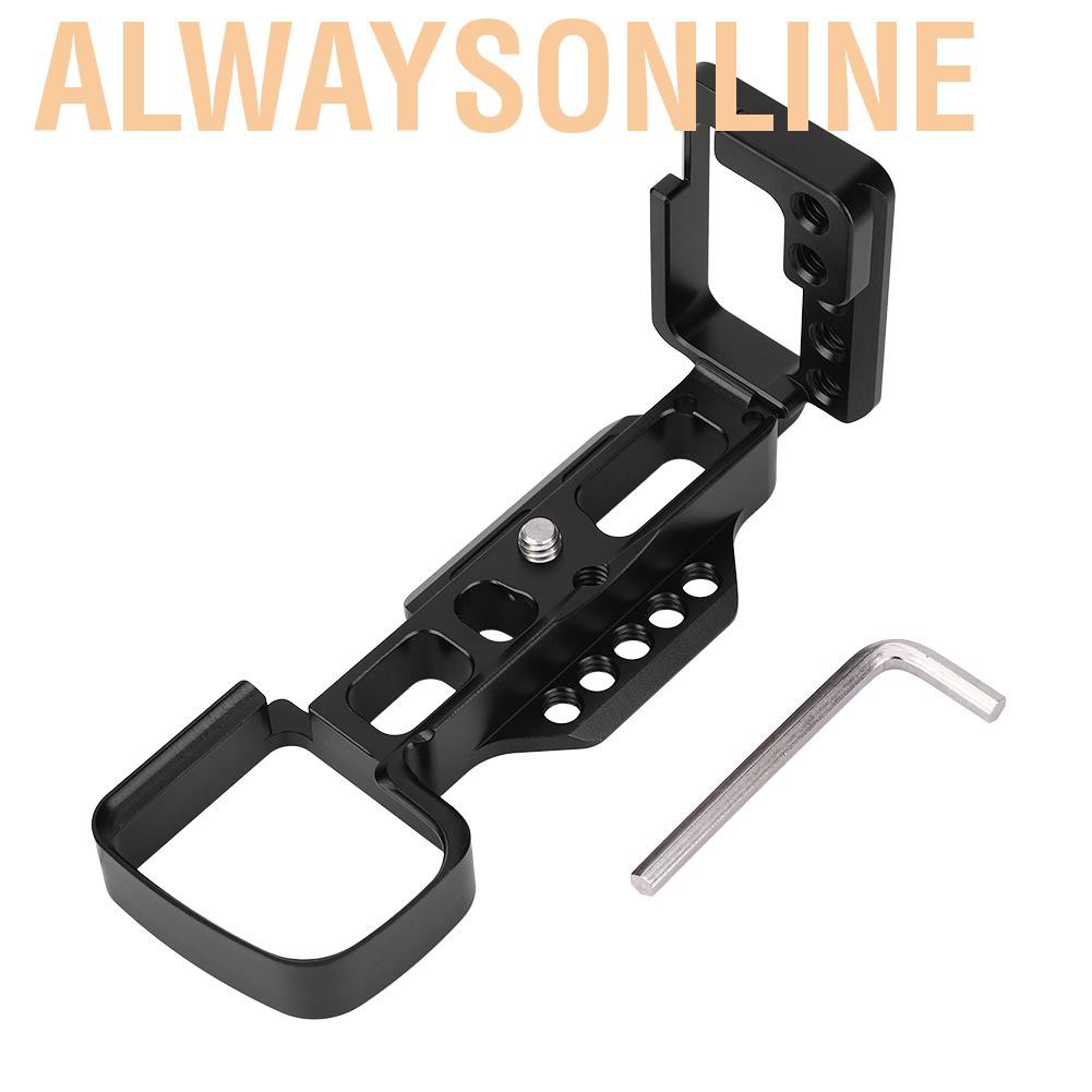 Alwaysonline L-shape Handle Multihole Aluminium Alloy Quick Release Plate for Sony A6000 Mirrorless Camera