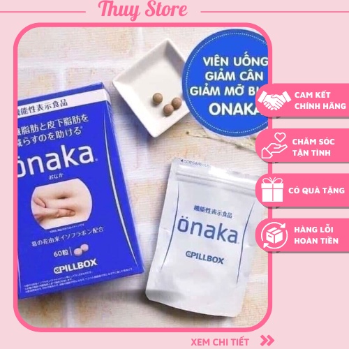 VIÊN UỐNG GIẢM CÂN GIẢM MỠ BỤNG ONAKA