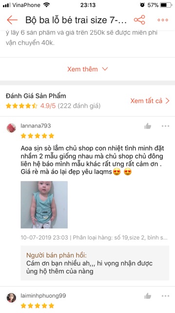 Bộ bé trai size 3-8kg