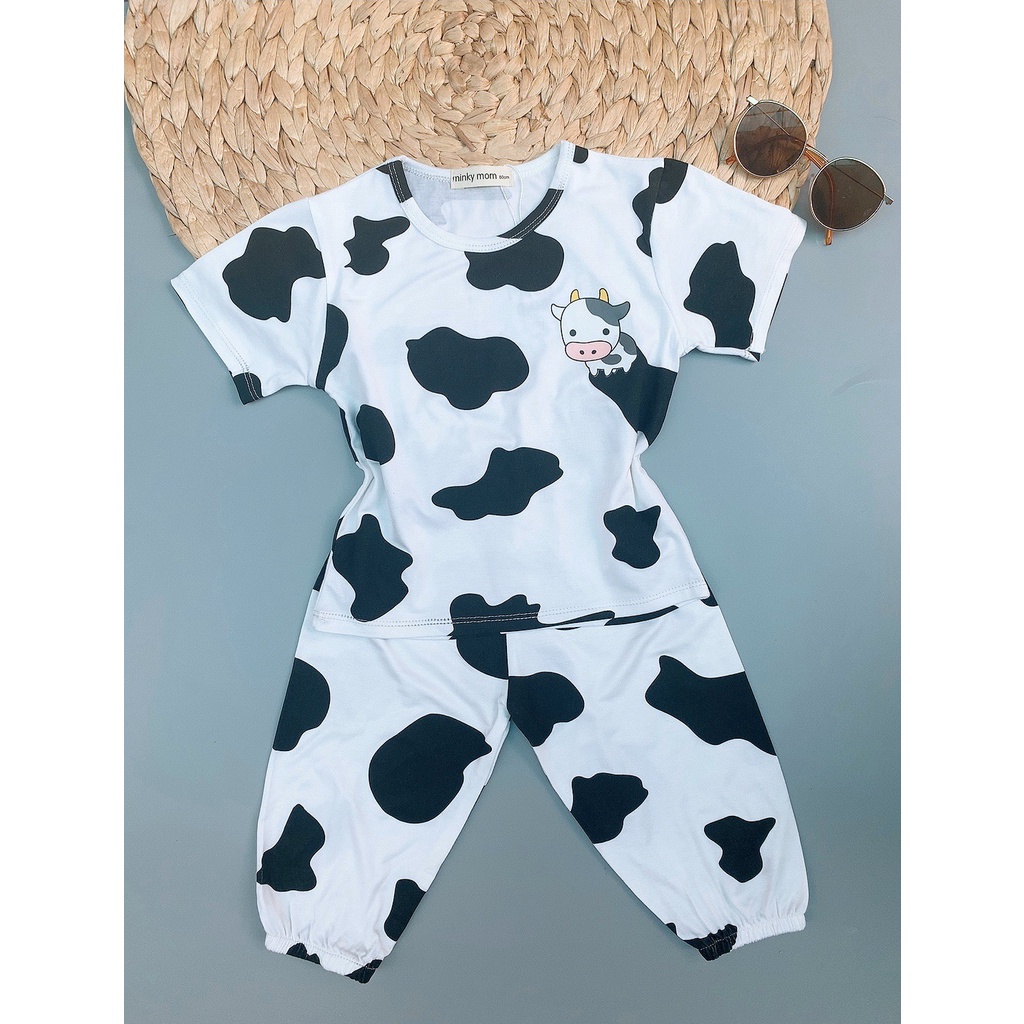 [Bé 7-30kg] Bộ Tay ngắn quần dài ráp lăng thun lạnh cho bé trai, bé gái [ HÀNG CHUẨN ]