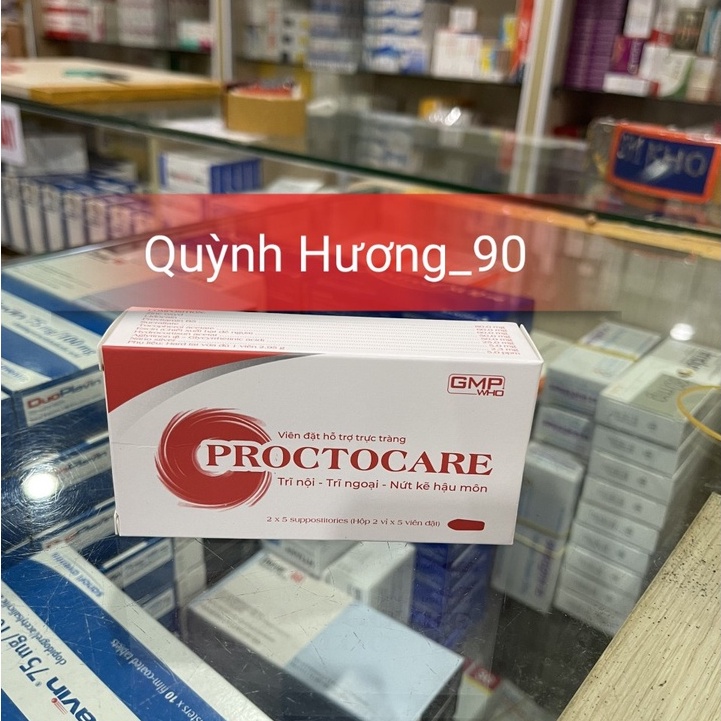 Viên hỗ trợ trực tràng Proctocare hộp 10 viên giúp bảo vệ da tổn thương.