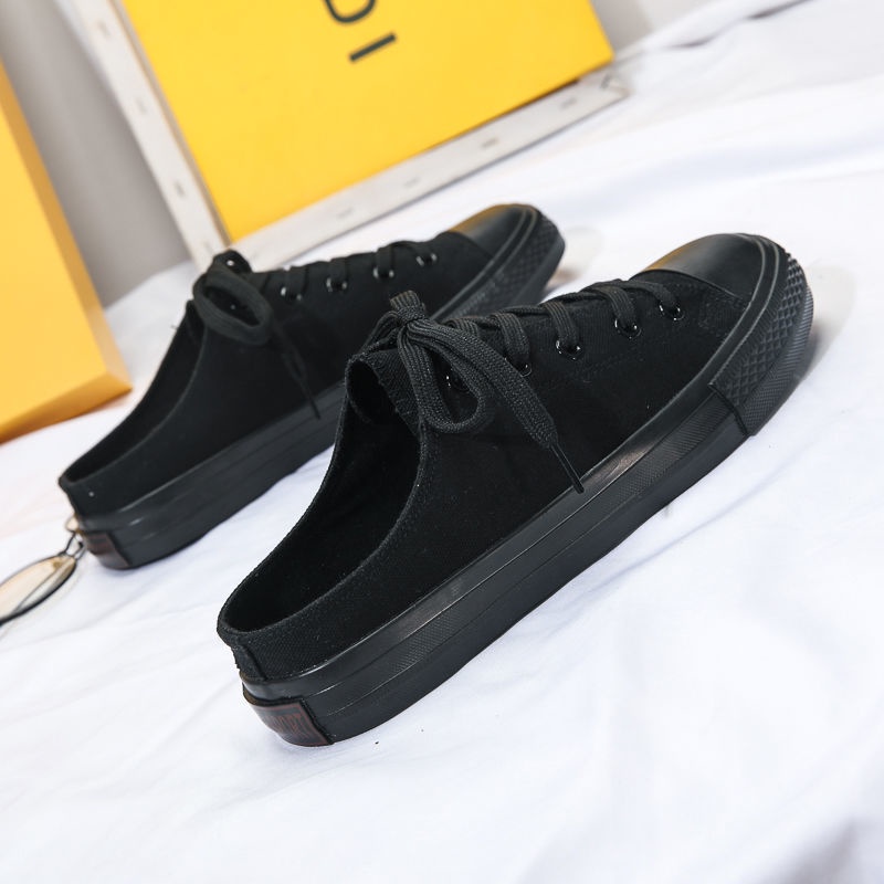 Giày thể thao hở gót vải canvas tùy chọn màu sắc thời trang cho nam và nữ