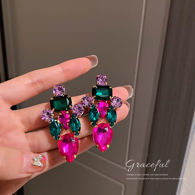 [Cao Cấp Siêu Đẹp] 5 Mẫu Bông Tai S925 Đính Đá Dự Tiệc Siêu Sang Chảnh Mainia Shop