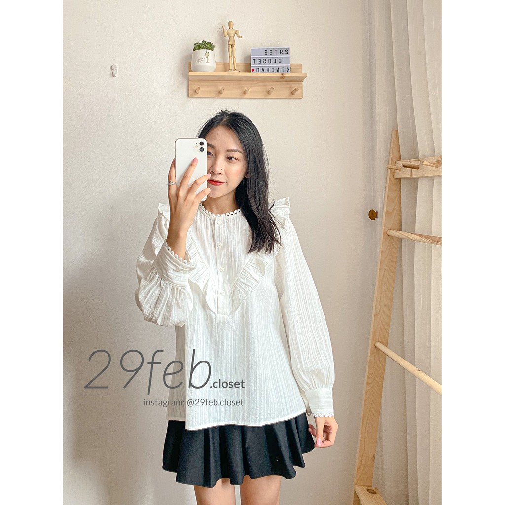 [Mã WASKT304 giảm 15% tối đa 30K đơn 99K] Áo sơ mi viền cổ (Ảnh thật)